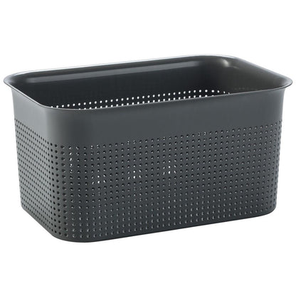 Storage box ROTHO BRISEN, 4.5 l, grey, 26.2×18×13 cm
