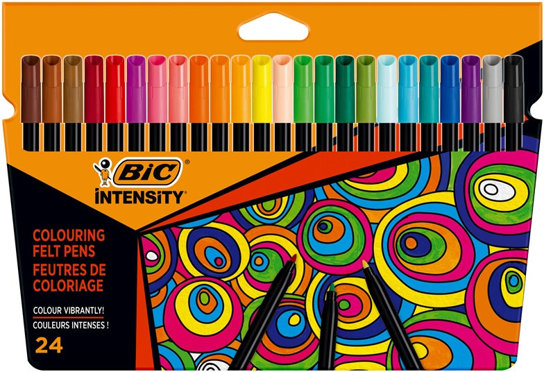 Flomasteriai 24 vnt, BIC Intensity, 978035