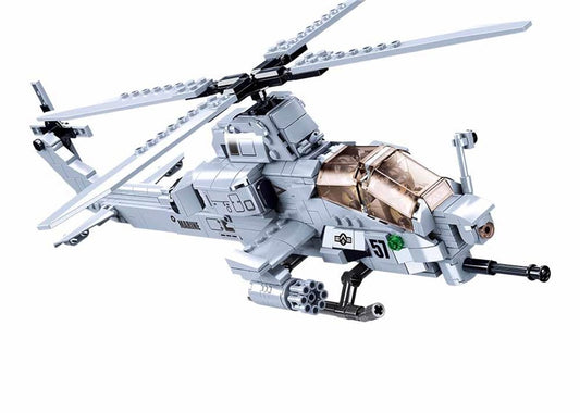 SLUBAN M38-B0838 Construction set, helicopter, 482 pieces