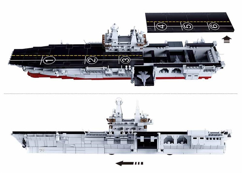 SLUBAN M38-B0699 Battleship building blocks, 1088 pieces