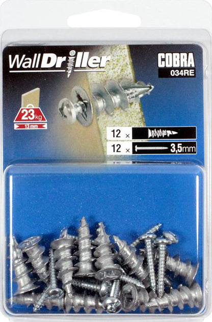Wkręty do płyt G-K, 3,5 x 22 mm, metalowe, 12 szt.