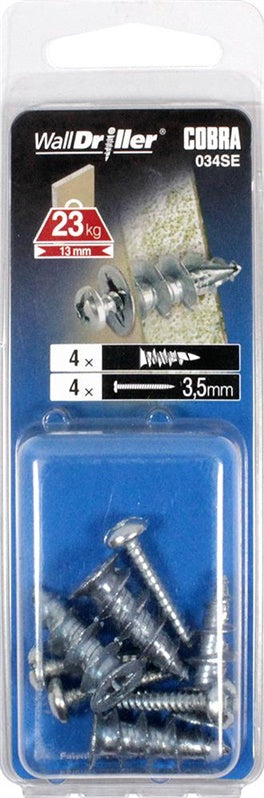 Wkręty do płyt G-K, 3,5 x 22 mm, metalowe, 4 szt.