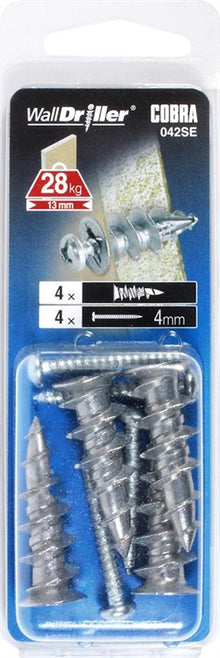 Wkręty do płyt GK, 4 x 25 mm, metalowe, 4 szt.