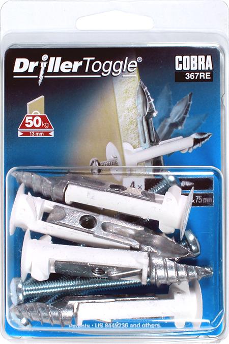Kołki rozporowe GKP do płyt gipsowo-kartonowych, 13 x 70 mm, 4 szt.