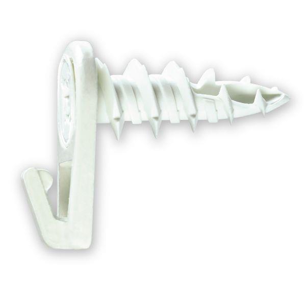 Haki samogwintujące do płyt g-k, 10,5 x 27 mm, białe, 10 szt.