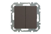LIREGUS RETRO switch, 2-gang, brown