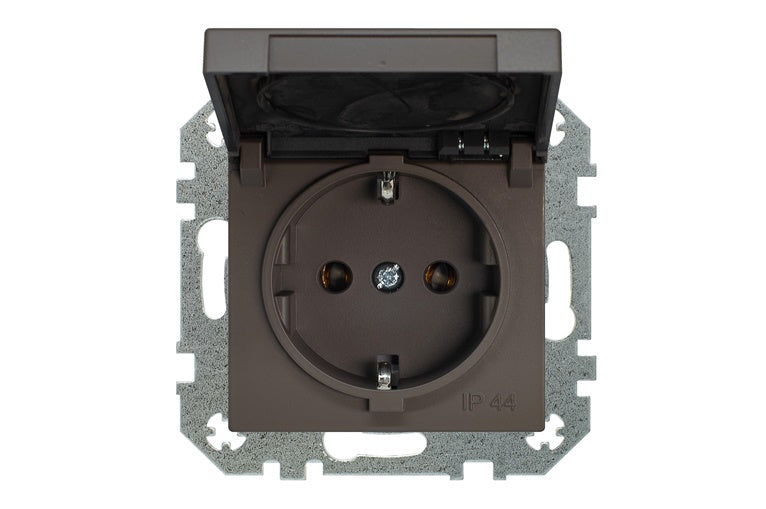 LIREGUS RETRO Socket, brown, IP44