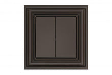 LIREGUS RETRO switch, 2-gang, brown