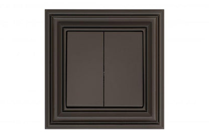 LIREGUS RETRO switch, 2-gang, brown