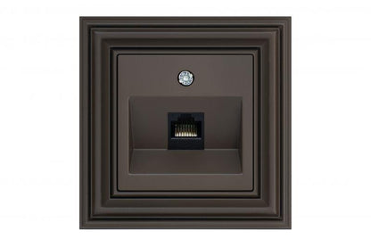 LIREGUS RETRO computer socket, brown