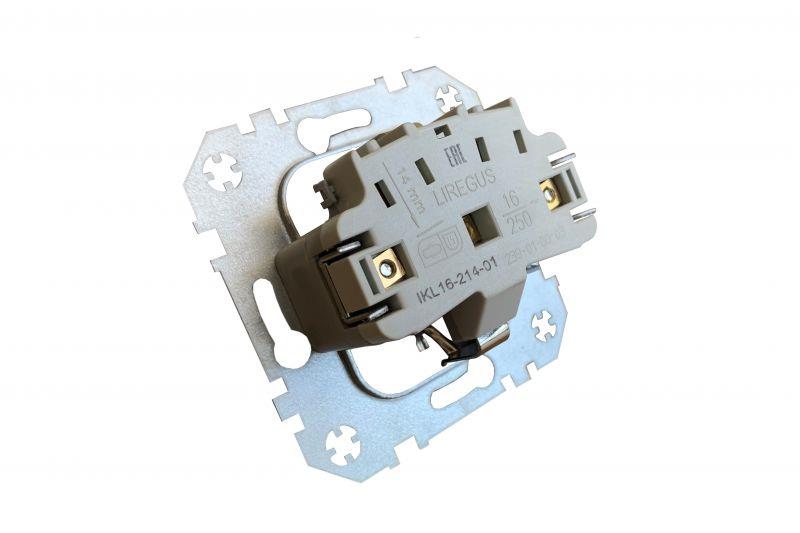 LIREGUS RETRO Socket, with earth, brown