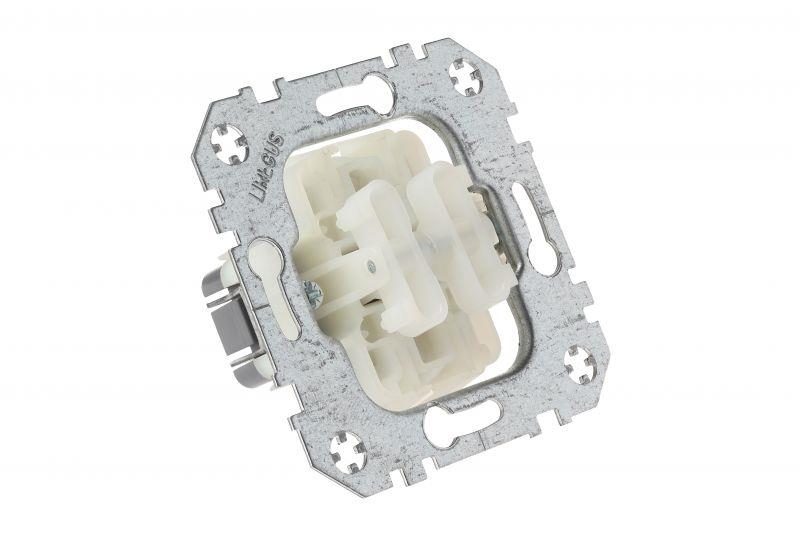 LIREGUS RETRO switch, 2-gang, brown