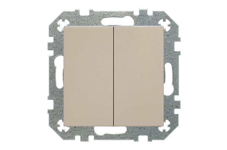 Switch LIREGUS RETRO, 2-gang, cream