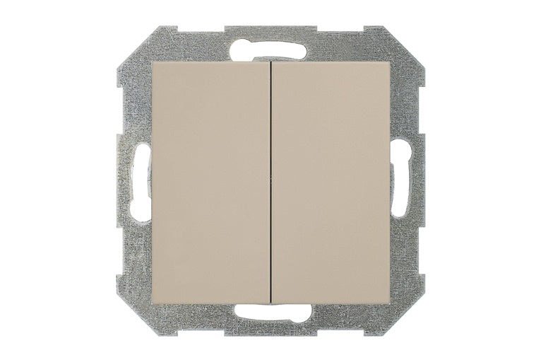 Jungiklis LIREGUS RETRO, 2 klav., kreminės spalvos, IP44