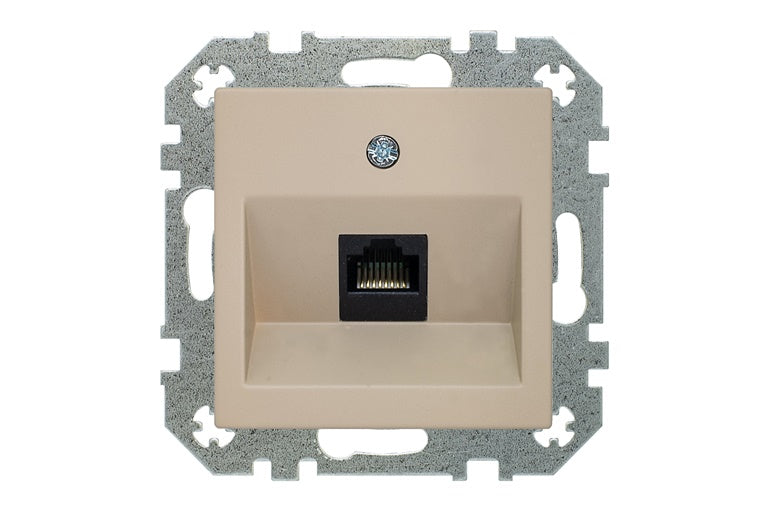 Computer socket LIREGUS RETRO, cream color