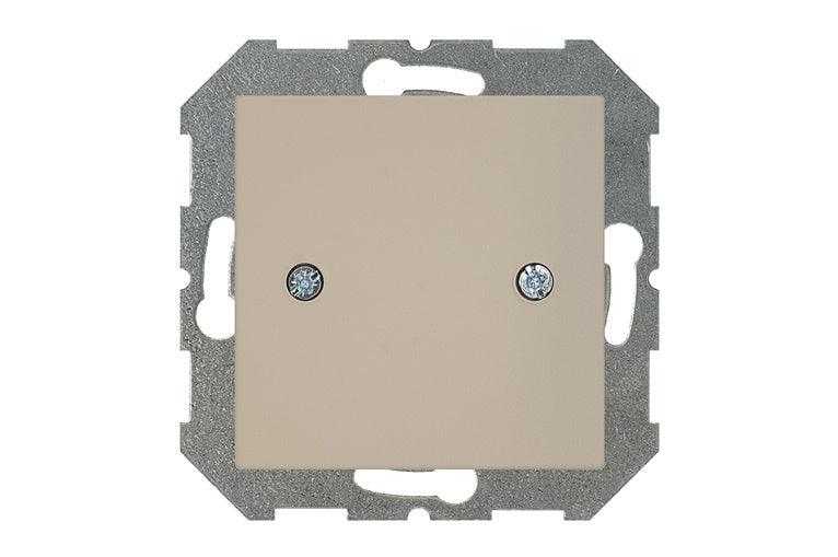 Flush-mounted blanking cover LIREGUS RETRO, cream color