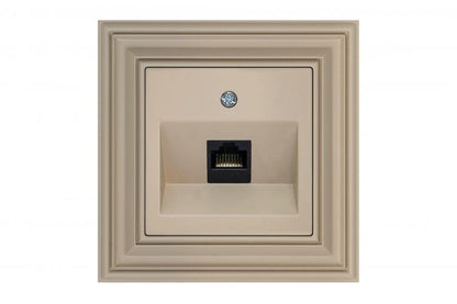 Computer socket LIREGUS RETRO, cream color