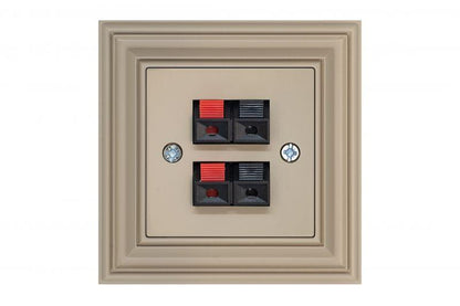 LIREGUS RETRO Speaker Terminal, Cream