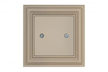 Flush-mounted blanking cover LIREGUS RETRO, cream color