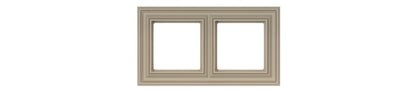 Double frame LIREGUS RETRO, cream-colored