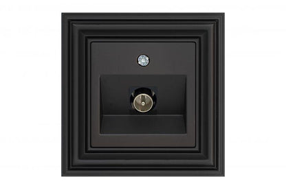 Antenna socket LIREGUS RETRO, black