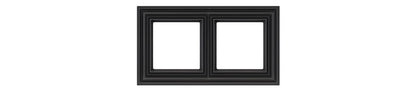 LIREGUS RETRO Double frame, black
