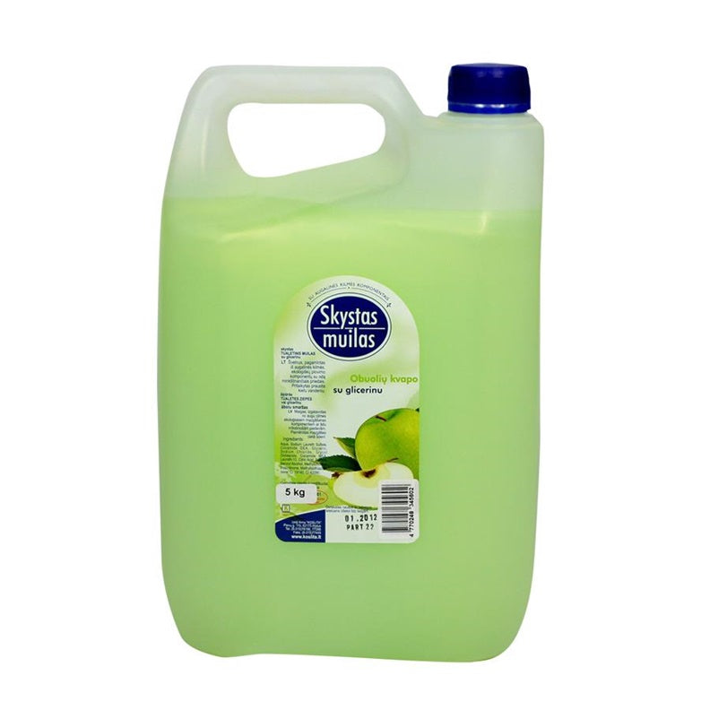 Liquid soap with glycerin, 5 l, apple scented