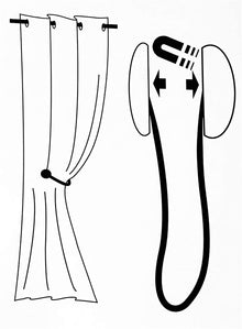 Curtain bracket No. 93, white