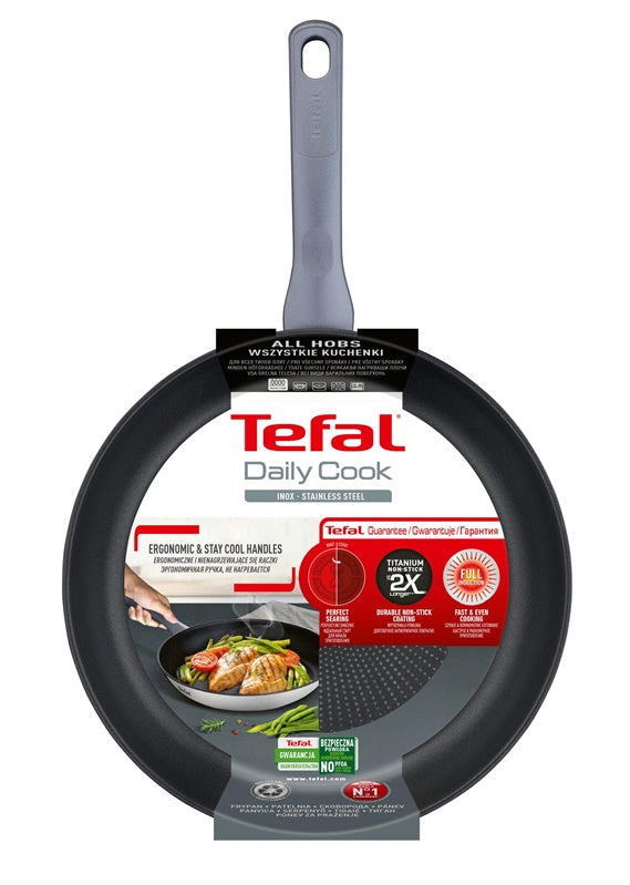 Tefal DAILY COOK Frying Pan, 24 cm, stainless steel