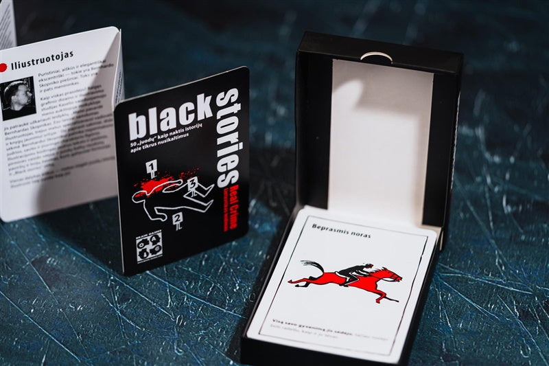 Gra planszowa BLACK STORIES: PRAWDZIWE ZBRODNIE, LT