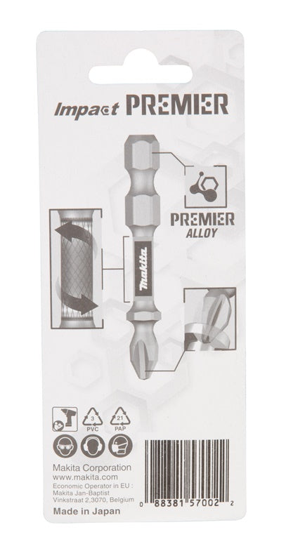 Screwdriver bit Makita E-03361, 50 mm, 1/4", 2 pcs.