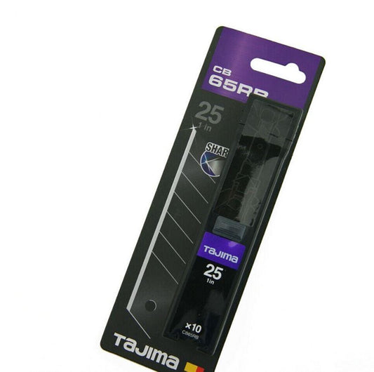 Ostrza łamane TAJIMA CB65RB, 25 mm, 10 szt.