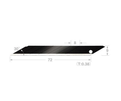 Ostrza odłamywalne TAJIMA CB39RB, 9 mm, 10 szt.