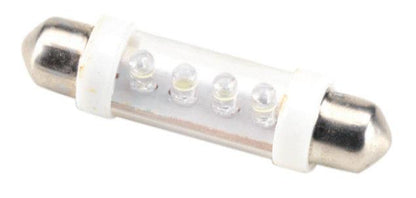 Lemtupės 4 baltų LED Torpedo, 2 vnt