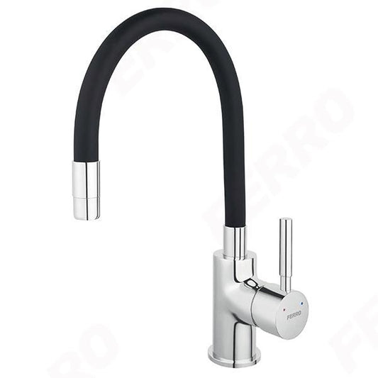 Kitchen mixer tap Ferro Zorba BZR4B black/chrome