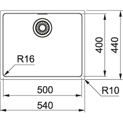 SINK STAINLESS STEEL MARIS 122.0531.808