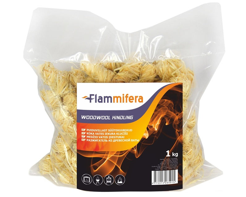 Wood wool firelighters, 1 kg