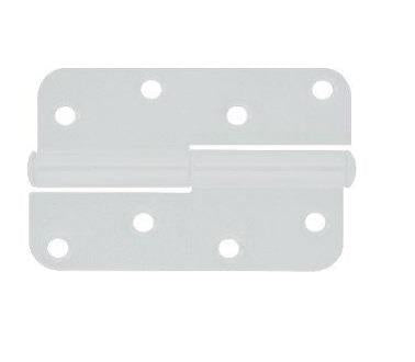 Hinge for doors Kurzemes, 11 cm, white