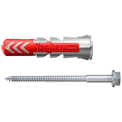 Kaištis Fischer DuoPower, varžtiniai, 10 mm x 50 mm, 4 vnt.