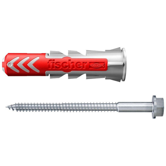 Fischer DuoPower Plug, screws, 10 mm x 50 mm, 4 pcs.