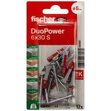 Kołek rozporowy Fischer DuoPower, 30 mm x 6 mm, 12 szt.