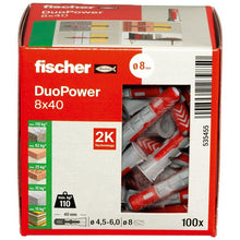 Kołek rozporowy Fischer DuoPower, 40 mm x 8 mm, 100 szt.