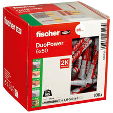 Kołek Fischer DuoPower, 50 mm x 6 mm, 100 szt.