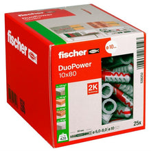 Kołek rozporowy Fischer DuoPower, 80 mm x 10 mm, 25 szt.