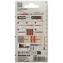 Kaištis Fischer DuoPower, 65 mm x 8 mm, 4 vnt.