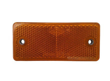 Żółty odblask przykręcany, prostokątny, 40x90 mm