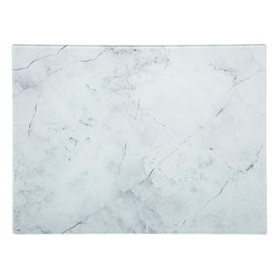 Chopping board 30x40cm, white marble colour
