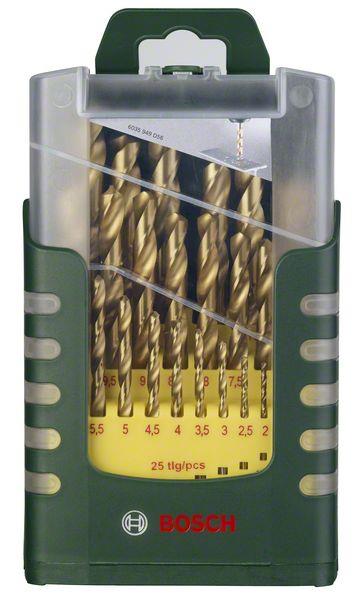 Metal drill bit set BOSCH 1-10mm, 19pcs. HSS-TIN