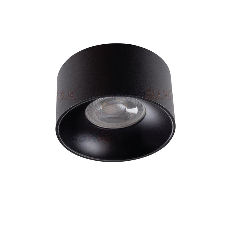 Kanlux Mini Riti ceiling lamp, 10W, GU10, black