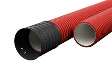 Corrugated installation pipe with socket Pipelife D50 HDPE, 6m